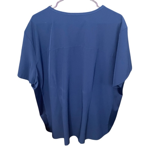 Matrix Impulse Navy Blue Plus Size Unisex Scrub Top 3X Nursing Medical Hospital - Picture 2 of 3